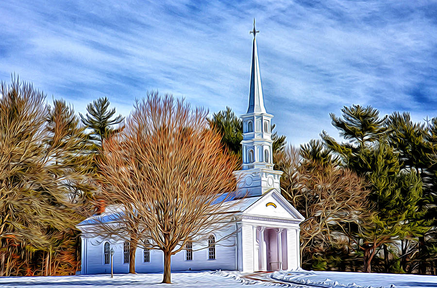 Nature Photograph - Winter Services by Tricia Marchlik