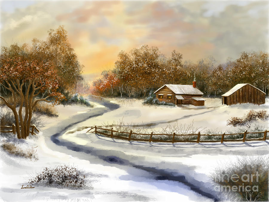 Winter Skies Painting by Sena Wilson