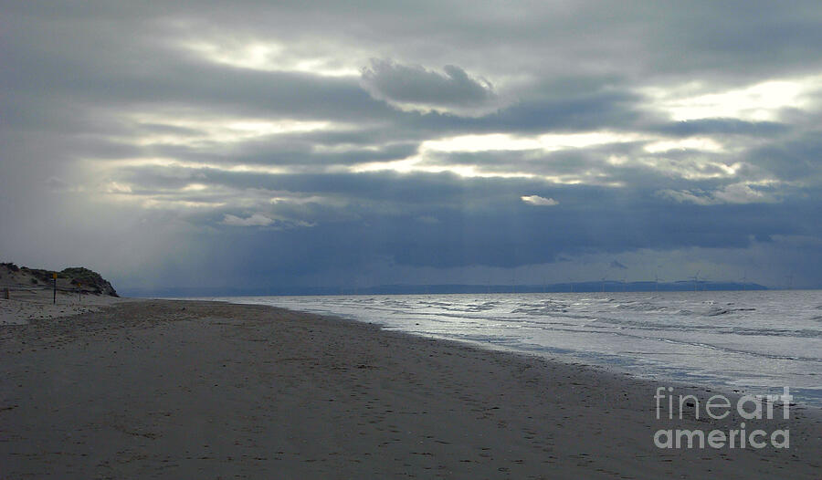 Winter Sky at Formby Beach Photograph by Joan-Violet Stretch