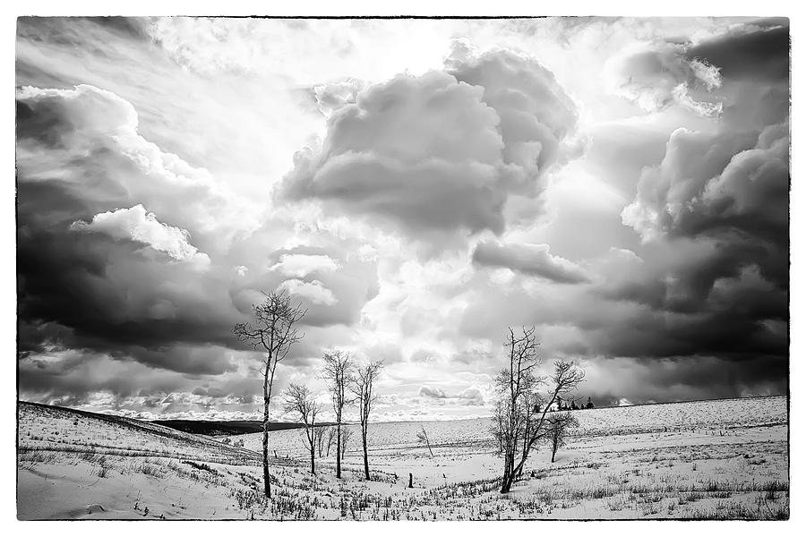 Winter Sky Drama Photograph by Theresa Tahara