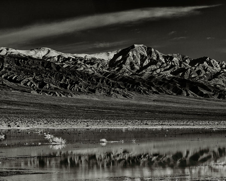Black And White Photograph - Winter Snow Panamint Range Inyo County CA by Troy Montemayor
