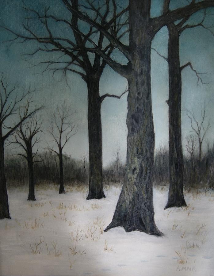 Tree Painting - Winter Snow trial by Anna Mair