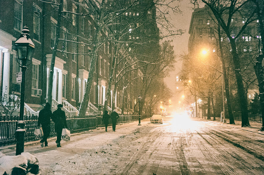 Winter - Snow - Washington Square - New York City Photograph by Vivienne Gucwa