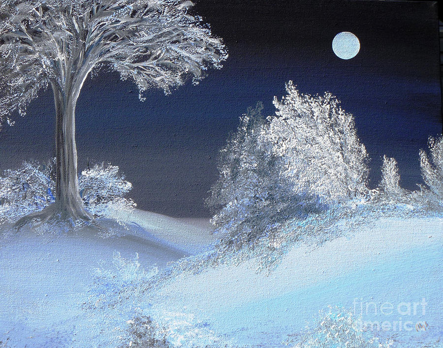 Winter Painting - Winter Solstice by Alys Caviness-Gober