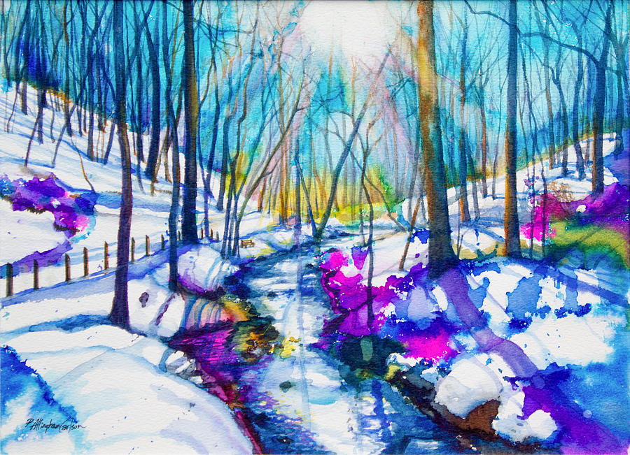 Winter Painting - Winter Solstice by Patricia Allingham Carlson