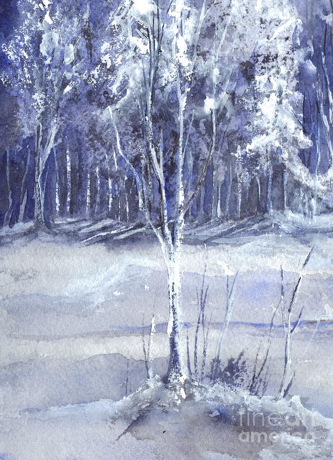 Winter Soltice I Painting by Carol Wisniewski