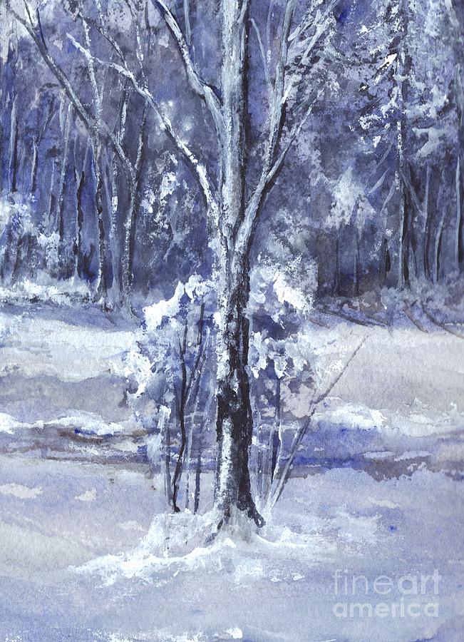 Winter Soltice II Painting by Carol Wisniewski