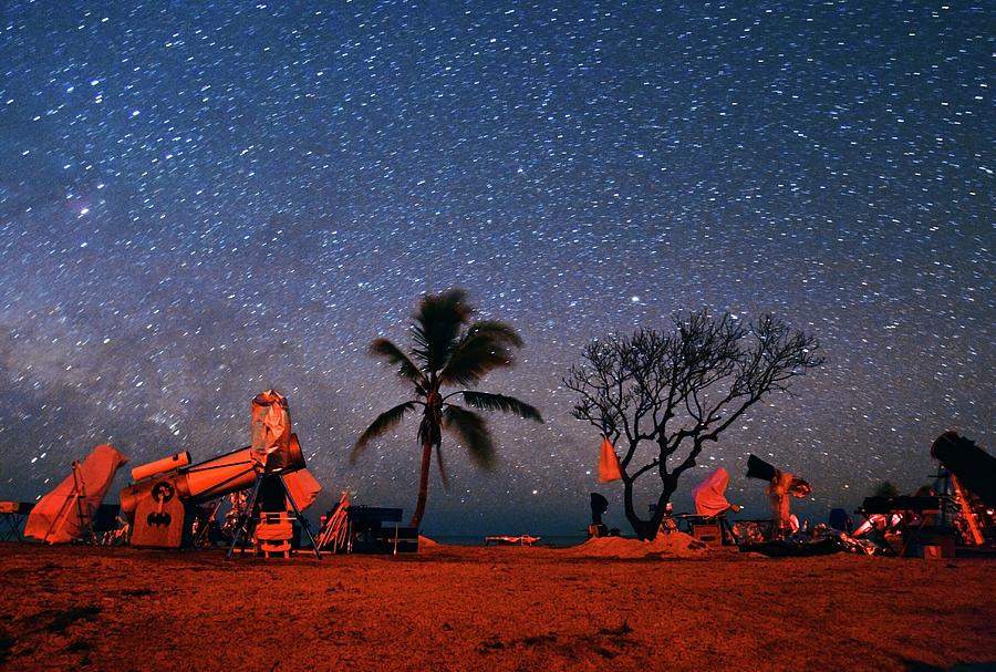 Winter Star Party Under Stars Photograph by Tony & Daphne Hallas
