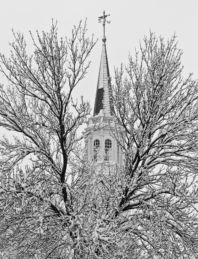 Winter Steeple Photograph by Michael Nowotny