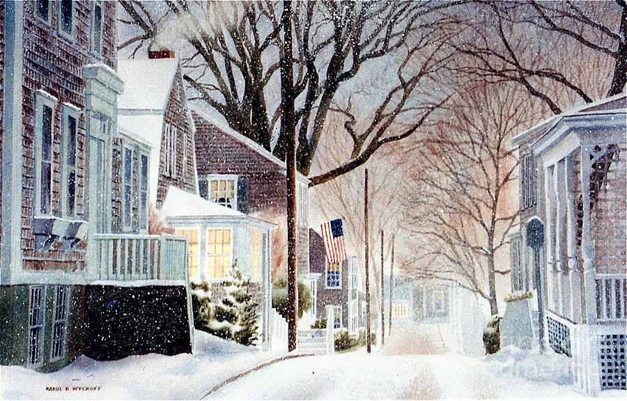 Winter Still Painting by Karol Wyckoff