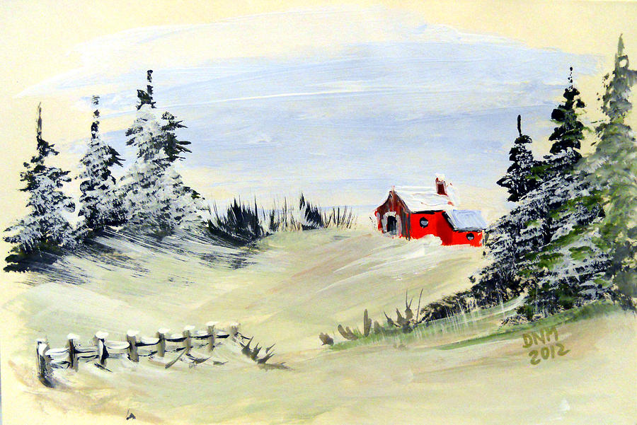 Winter Story 6 Painting by Dorothy Maier