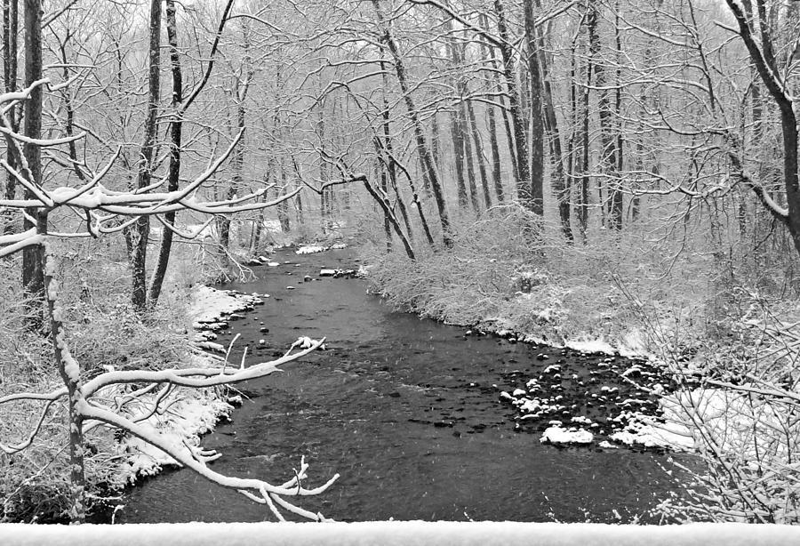 Winter Stream Photograph by Dark Whimsy