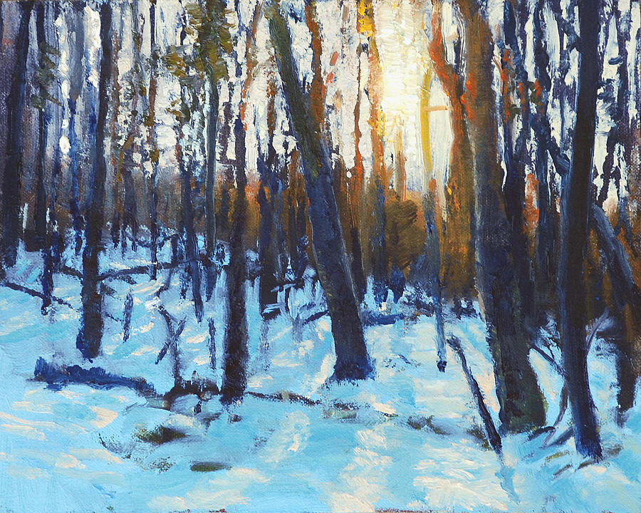 Winter Painting - Winter Sun by Armand Cabrera