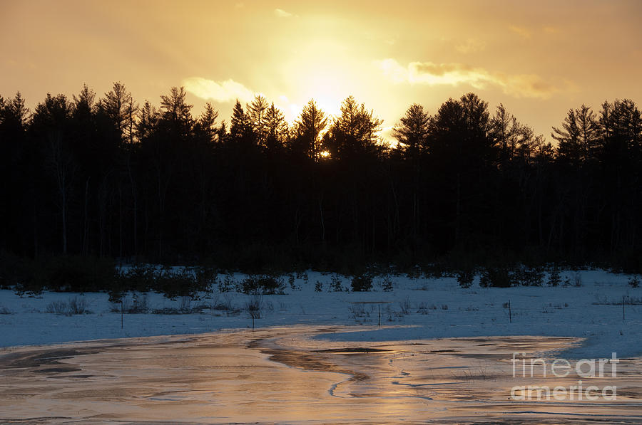 Winter Sundown Photograph by Cheryl Baxter