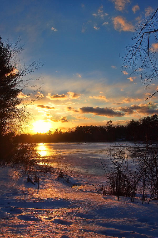 Sunset Photograph - Winter Sundown by Joann Vitali