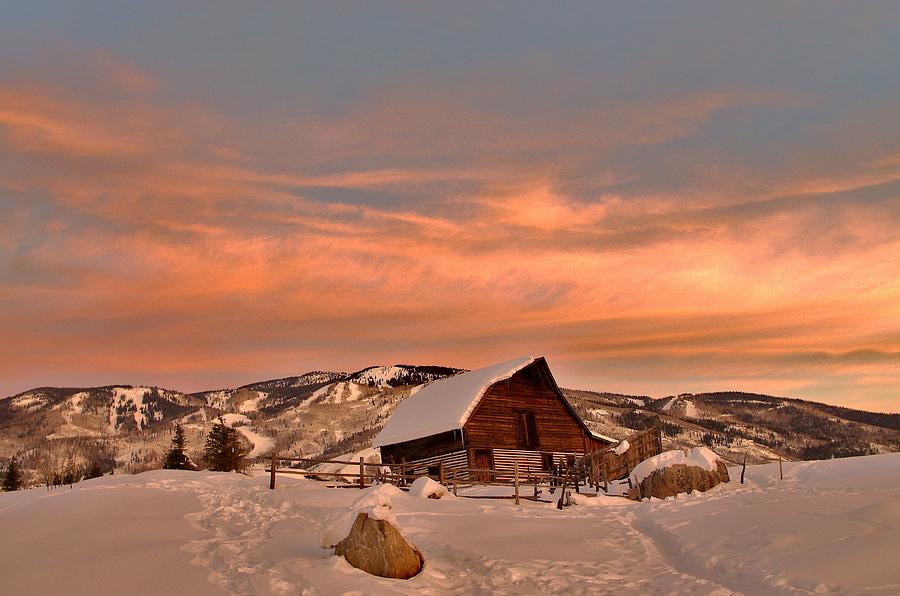 Winter Sundown Photograph by Matt Helm