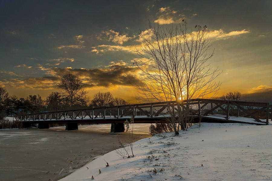 Winter sunrise Photograph by Chris Bordeleau