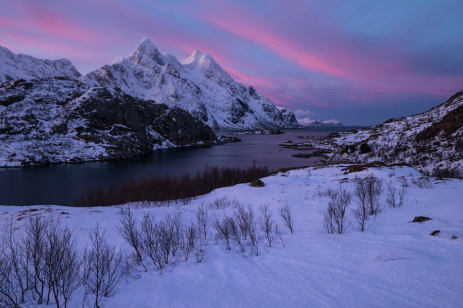 Winter Sunrise Over Himmeltindan Photograph by Cody Duncan | Fine Art ...