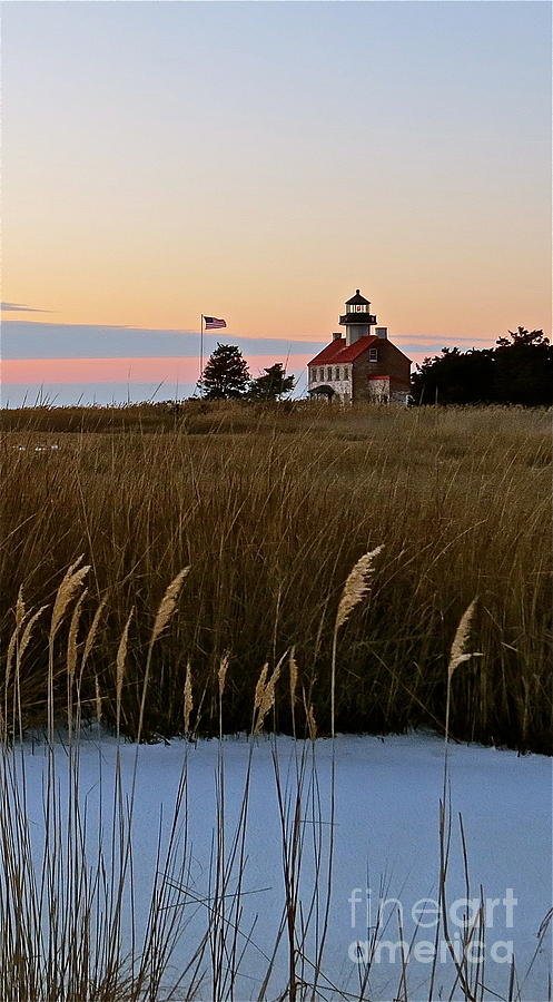 Winter Sunset At East Point Lighthouse  Photograph by Nancy Patterson