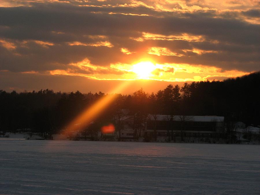 Winter Sunset Photograph by Charlene Reinauer