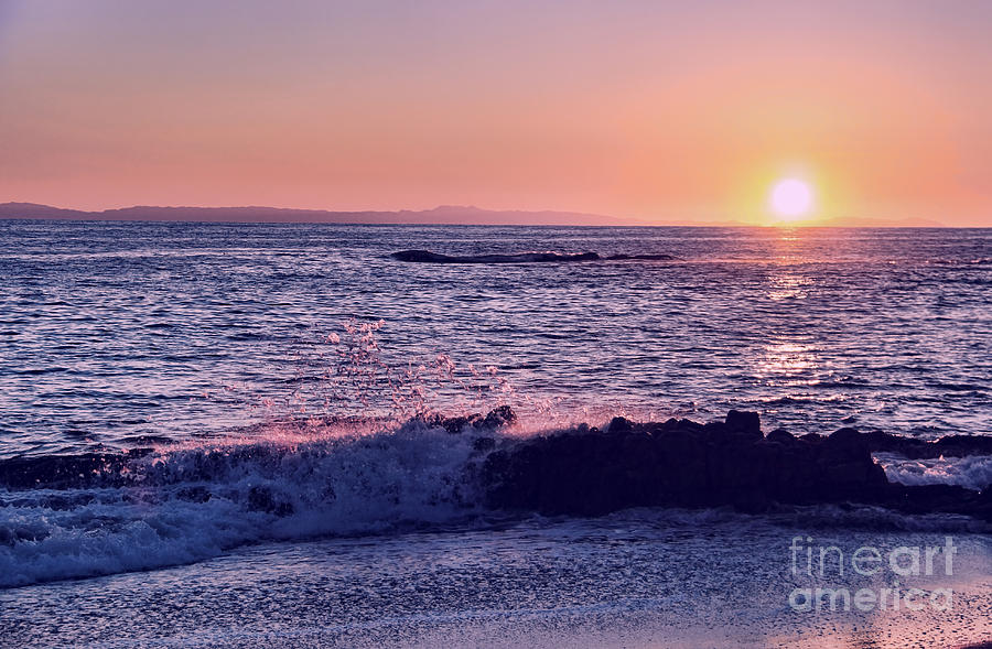 Winter Sunset in Laguna Beach III Photograph by Mariola Bitner
