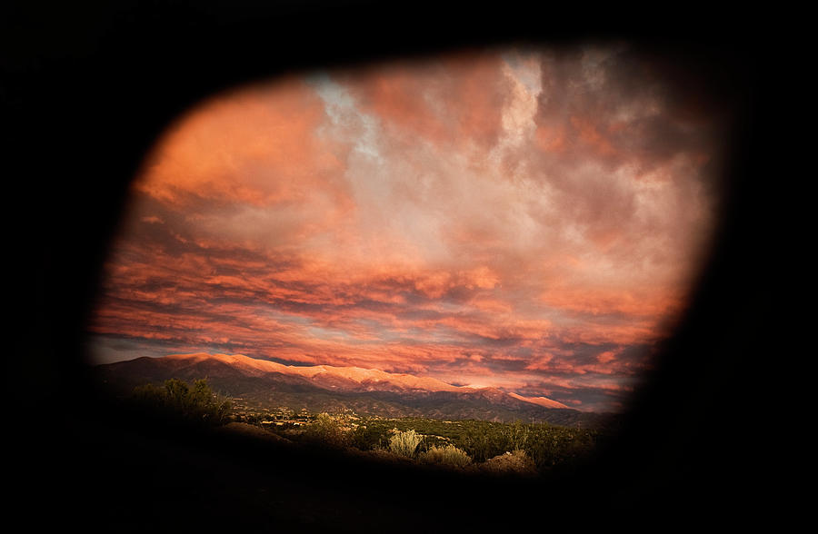 Winter Sunset In Santa Fe, Nm Reflected Photograph by Ryan Heffernan ...