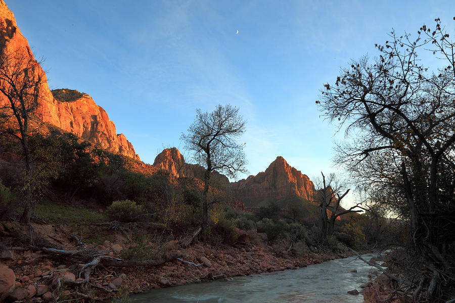 Winter Sunset on the Virgin River Photograph by Alan Vance Ley