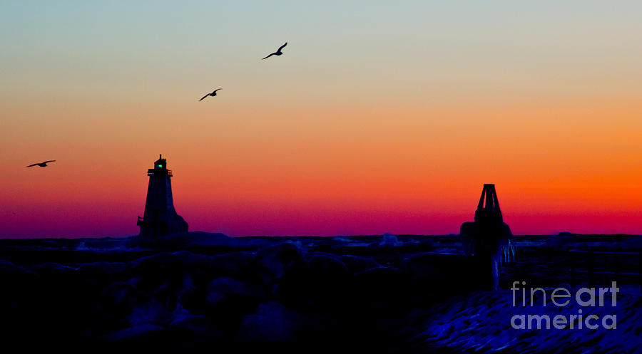 Winter Sunset Photograph by Randall Cogle