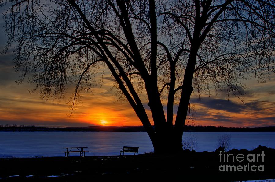 Winter Sunset Photograph by Rod Best