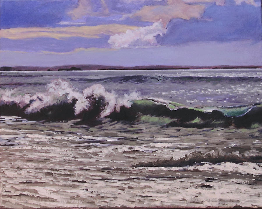 Winter Surf Painting by Rob Owen