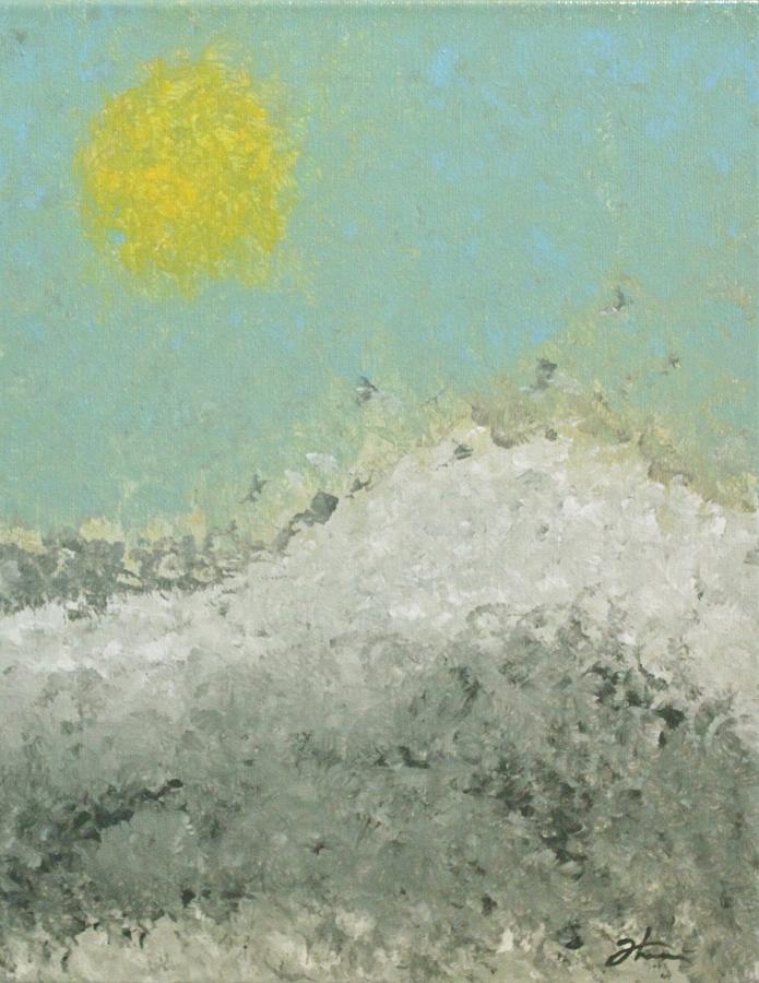 Winter Surf Painting by Todd Hoover