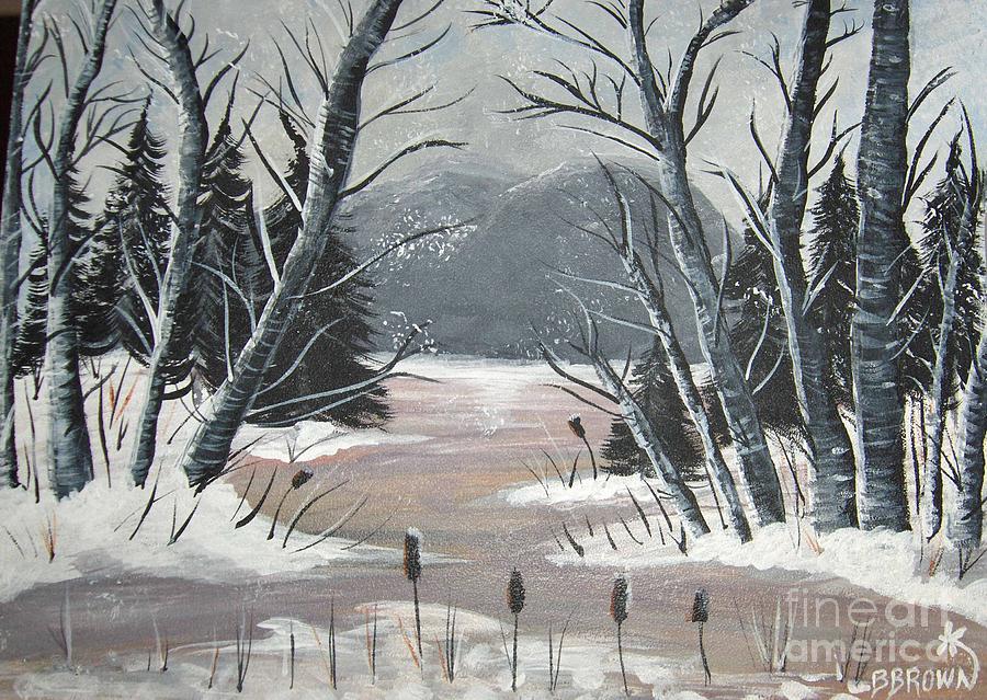Winter Thaw Painting by Brenda Brown