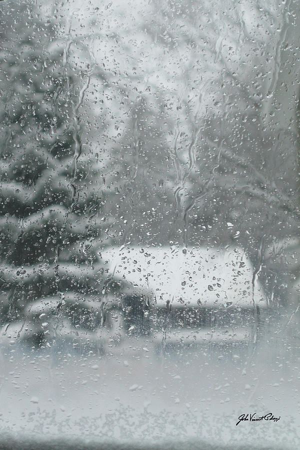 Winter Photograph - Winter Through the Car Window by John Vincent Palozzi