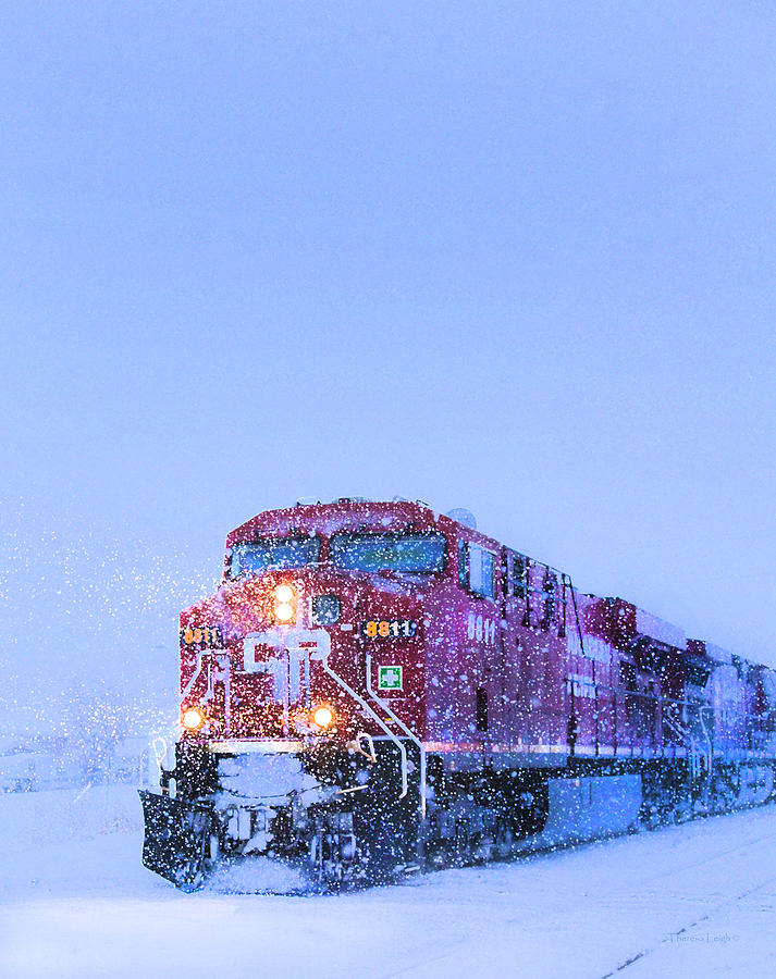 Winter Train 8811 Photograph by Theresa Tahara
