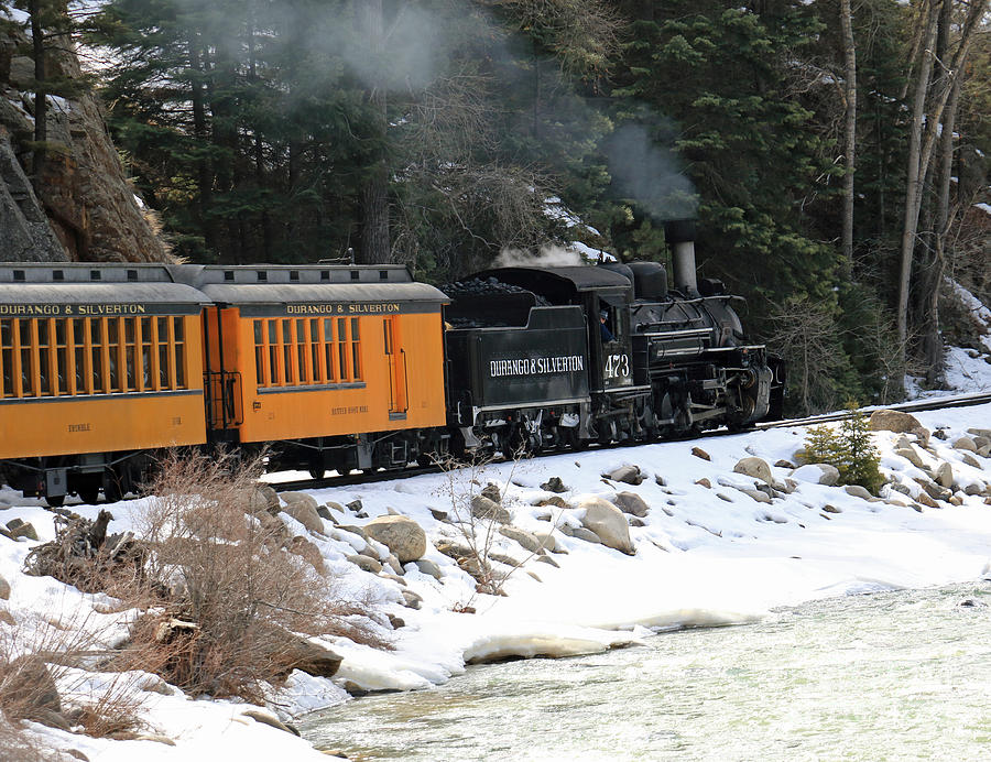 Winter Train Ride Photograph by Mary Haber