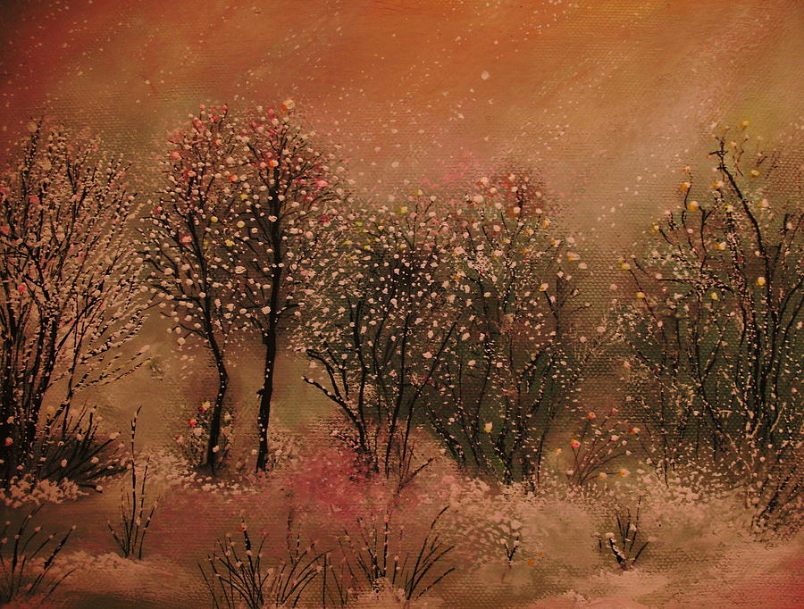 Winter Painting - Winter tranquility by Milenka Delic