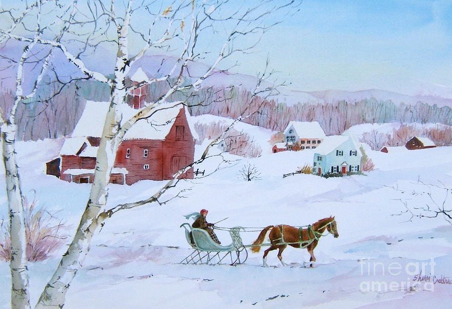Winter Traveler Painting by Sherri Crabtree