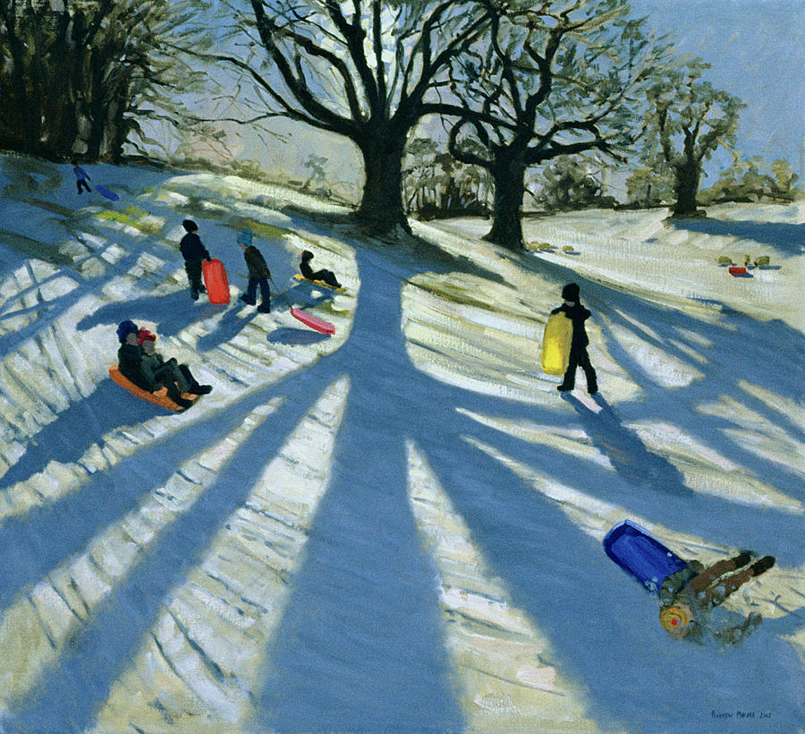Winter Painting - Winter Tree by Andrew Macara