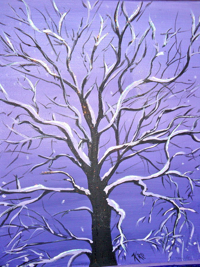 Winter Painting - Winter Tree by Kayla Chalko