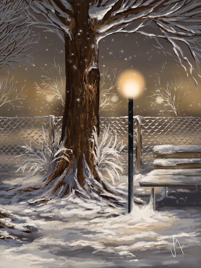 Winter trilogy 2 Painting by Veronica Minozzi