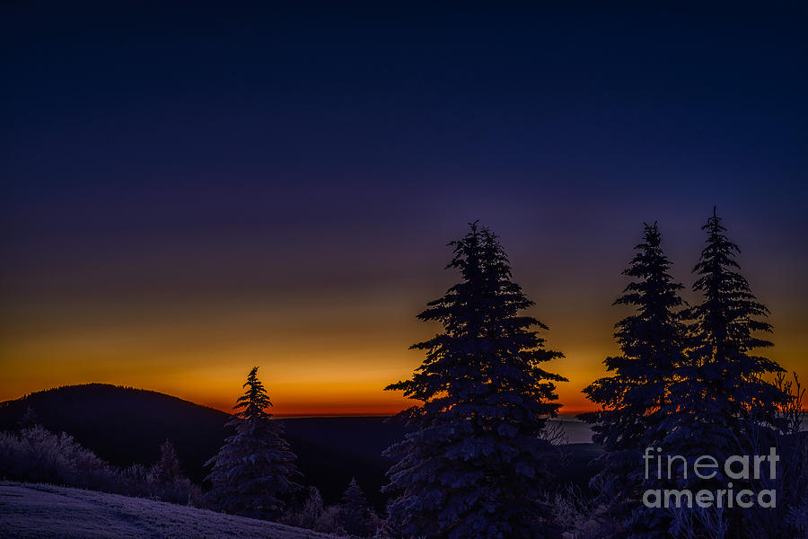 Winter Twilight Highland Scenic Highway Photograph by Thomas R Fletcher