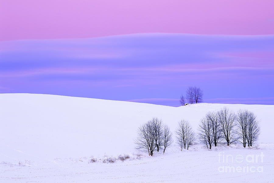 Winter Twilight Landscape Photograph by Alan L Graham