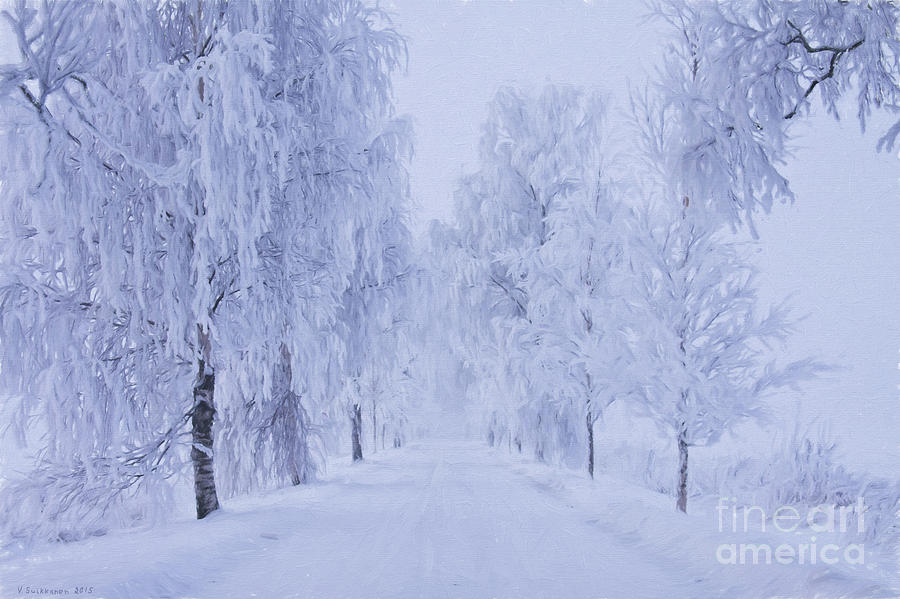 Nature Painting - Winter by Veikko Suikkanen