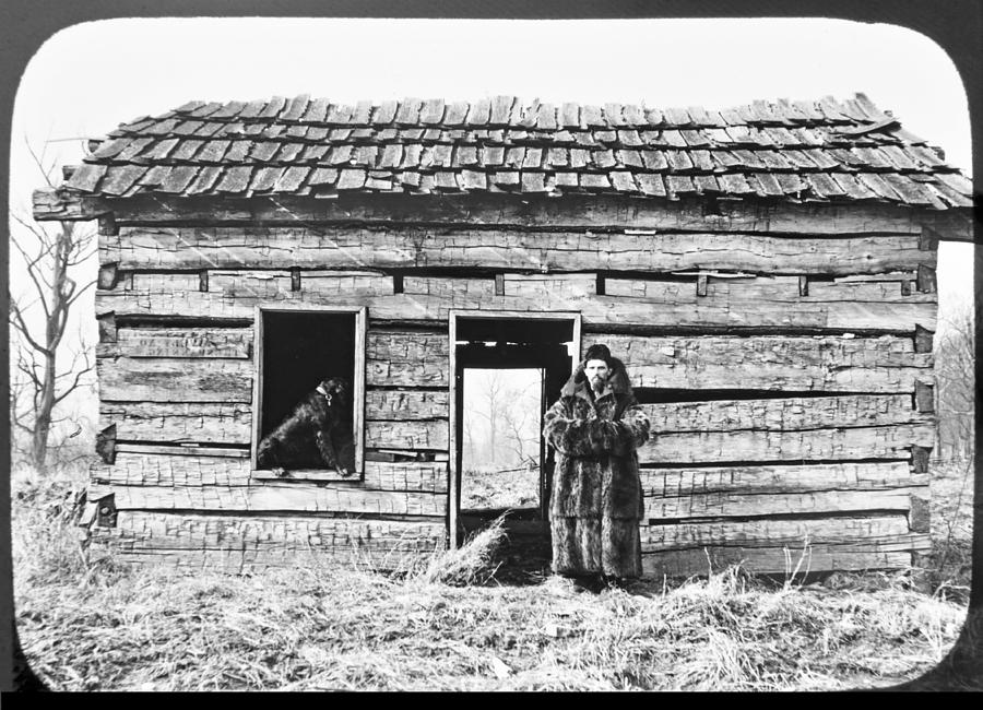 Winter Visitor to Abandoned Shack c 1915 Photograph by A Macarthur Gurmankin