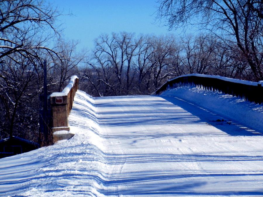 Winter Wagon Bridge Photograph by Wild Thing