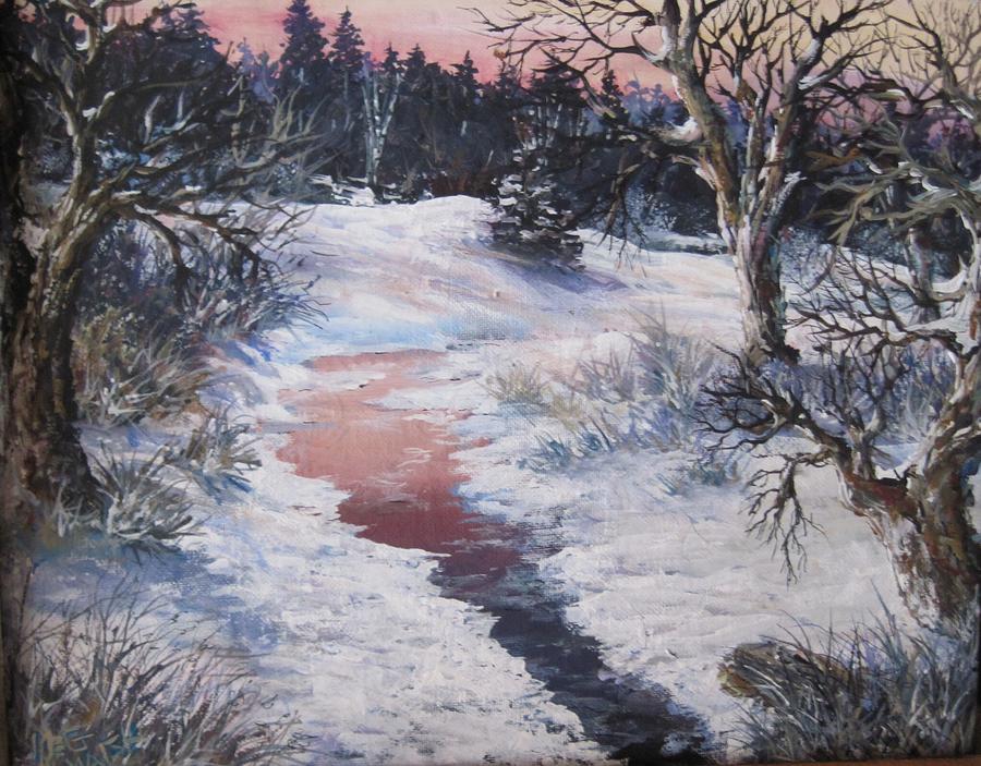 Winter warmth Painting by Megan Walsh