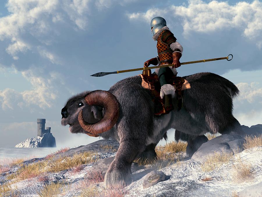 Winter Warrior Digital Art by Daniel Eskridge