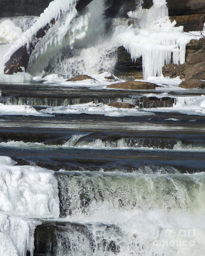 Winter Waterfall Photograph by Kristen Fox