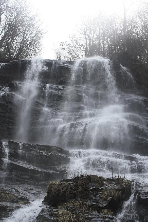 Winter Waterfall Photograph by Robert Hebert