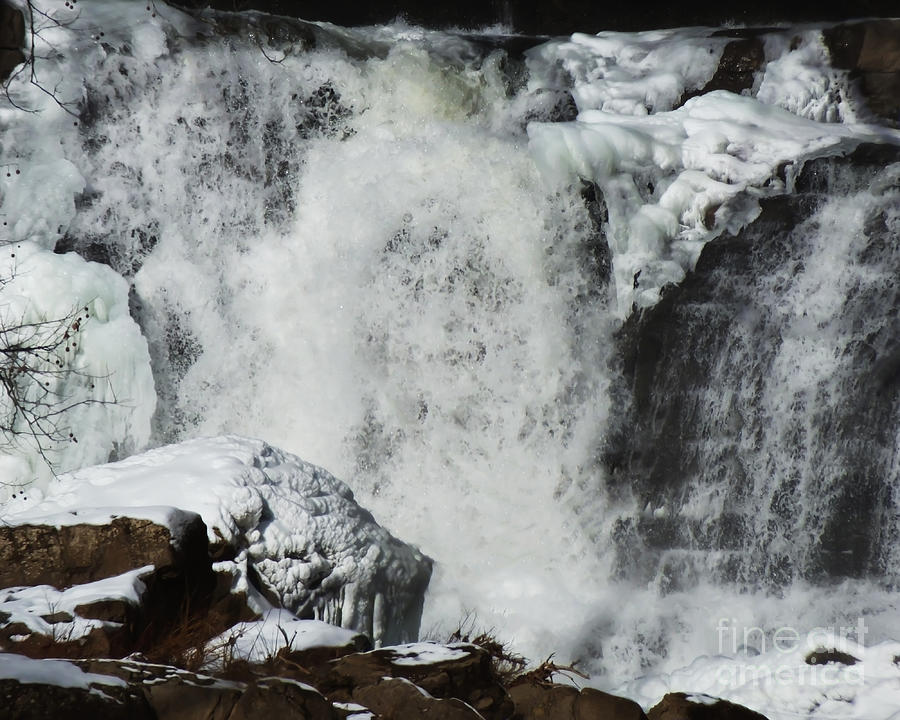 Winter Waterfalls 2 Photograph by Kristen Fox